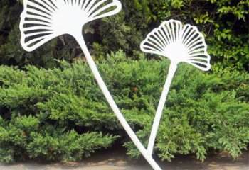 鏤空銀杏葉雕塑廠家 園林小品 大型不銹鋼銀杏葉雕塑廠