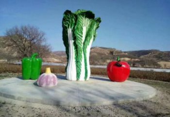 戶外大白菜雕塑廠家 噴漆小品 創(chuàng)意不銹鋼大白菜雕塑價(jià)格
