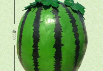 大型西瓜雕塑廠家 彩繪小品 戶外不銹鋼西瓜雕塑價(jià)格