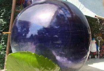 烤漆藍莓雕塑廠家 創意小品  戶外藍莓雕塑工廠