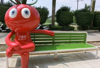 彩繪番茄雕塑廠家 公園廣場擺件 街頭番茄雕塑廠