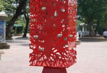 異形窗花雕塑廠家 現代公園小品 廣場不銹鋼窗花雕塑制作