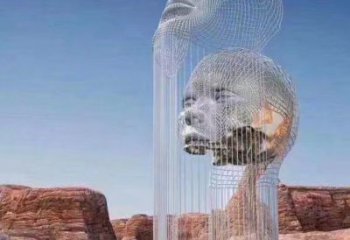 歐式少女雕塑廠家 抽象擺件  現代不銹鋼少女雕塑廠