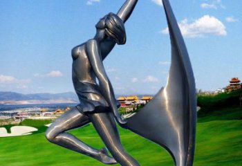 抽象女性雕塑廠家 公園小品  廣場(chǎng)不銹鋼女性雕塑廠