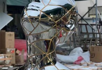 抽象肖像雕塑廠家  鏡面小品  創意不銹鋼肖像雕塑廠