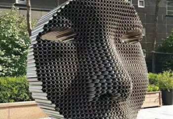 異形頭像雕塑廠家 現代公園小品 戶外不銹鋼頭像雕塑廠