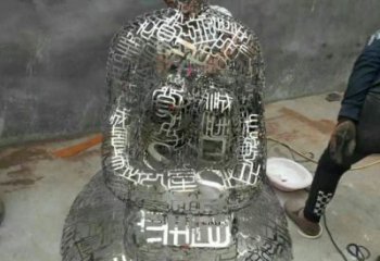 鏤空肖像雕塑廠家 創意小品  現代不銹鋼肖像雕塑廠