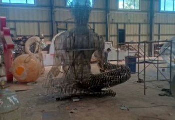 異形肖像雕塑廠家 公園小品  抽象不銹鋼肖像雕塑廠