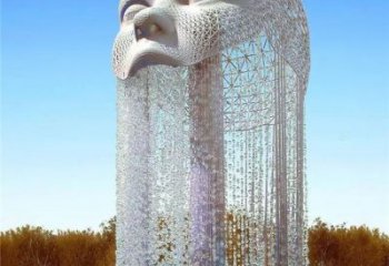 公園肖像雕塑廠家 戶外擺件  鏤空不銹鋼肖像雕塑廠