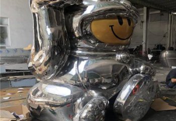 大型人偶雕塑廠家 鍛造小品  鏡面不銹鋼人偶雕塑定做