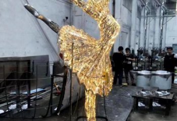 燈光舞女雕塑廠家 現(xiàn)代小品 商業(yè)街不銹鋼舞女雕塑廠