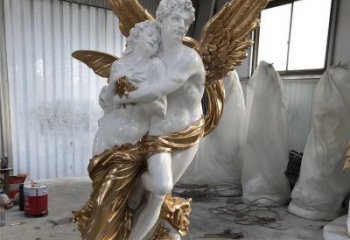 戶外愛(ài)神雕塑廠家 噴漆小品  現(xiàn)代大型愛(ài)神雕塑制作