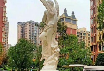 烤漆愛(ài)神雕塑廠家 創(chuàng)意小品  歐式戶外愛(ài)神雕塑擺件