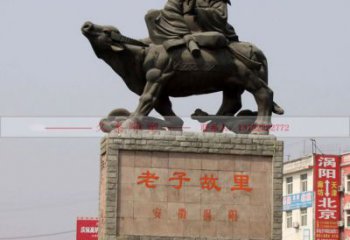 街頭老子雕塑廠家 大型別墅區擺件  仿古老子雕塑制作