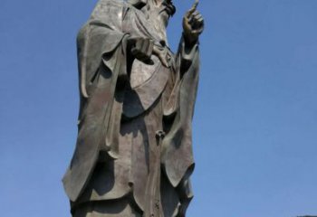 戶外老子雕塑廠家 噴漆小品  大型老子雕塑加工廠