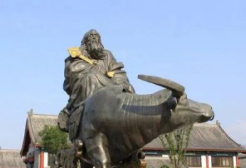 中式老子雕塑廠家  公園小品  仿古老子雕塑生產