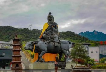 仿古老子雕塑廠家 廣場小品  大型老子雕塑加工廠