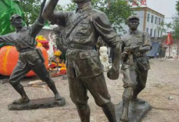 抽象士兵雕塑廠家 創意小品 噴漆士兵雕塑廠