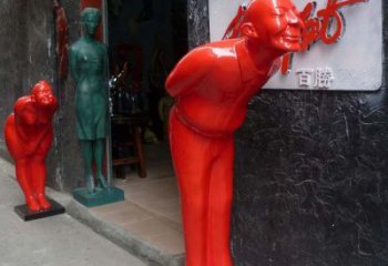 烤漆迎賓雕塑廠家  廣場小品  創意不銹鋼迎賓雕塑廠