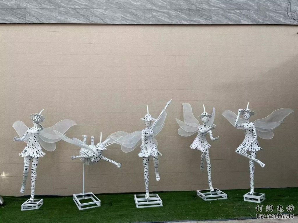 大型花仙子雕塑廠家 鍛造小品 創意不銹鋼花仙子雕塑報價