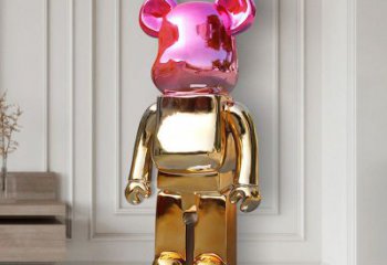 廣場外星人雕塑廠家 公園擺件小品 鍍金外星人雕塑廠