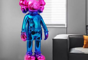 電鍍外星人雕塑廠家 園林擺件 戶外外星人雕塑制作