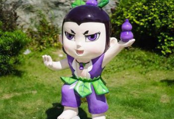 中式葫蘆娃雕塑廠家  創(chuàng)意小品 游樂場葫蘆娃雕塑廠