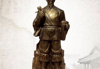 仿古魯班雕塑廠家  現(xiàn)代小品  彩繪烤漆魯班雕塑