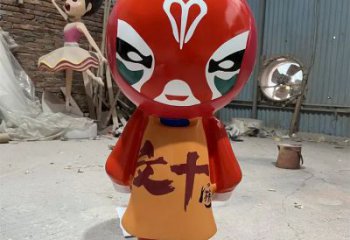 彩繪變臉雕塑廠家  戶外創意擺件 街頭變臉雕塑廠