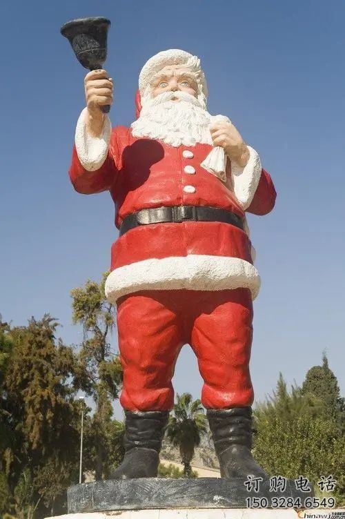 大型圣誕老人雕塑廠家 彩繪小品 戶外創(chuàng)意圣誕老人雕塑