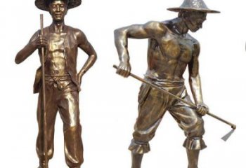 大型農耕雕塑廠家  仿古小品  抽象農耕雕塑廠