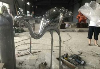 鏡面家禽雕塑廠家 大型擺件 現(xiàn)代不銹鋼家禽雕塑小品