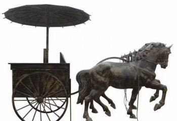 馬拉車(chē)景觀(guān)雕塑