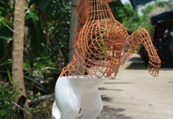 鏤空馬雕塑 動(dòng)物小品