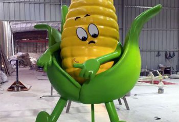 玉米雕塑廠家 不銹鋼農作物主題雕塑