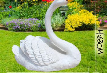 優(yōu)選仿真天鵝雕塑 酒店公園雕塑 風景區(qū)擺件