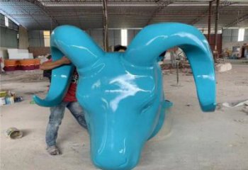 店門口不銹鋼牛頭雕塑 創(chuàng)意景觀雕塑 仿真雕塑擺件