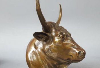 風(fēng)景區(qū)不銹鋼牛頭雕塑 售樓處廣場(chǎng)雕塑 仿古擺件