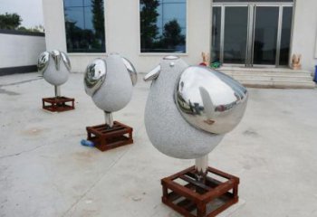 安徽售樓部鳥類雕塑,家禽小品,拋光工藝