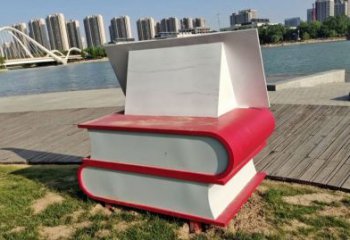 書雕塑廠家，重疊造型結構，公園戶外不銹鋼雕塑 (7)