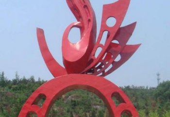 政府大門雕塑 仿真景觀雕塑 烤漆拱門雕塑生產廠家