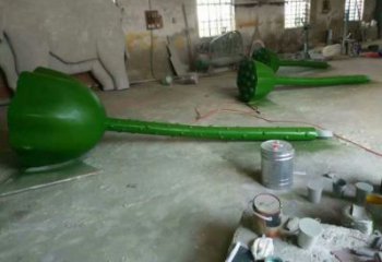 公園蓮藕雕塑