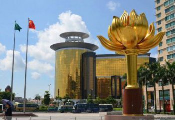 別墅區紫荊花雕塑