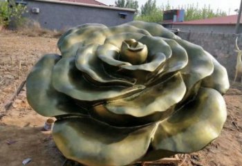 別墅區玫瑰雕塑