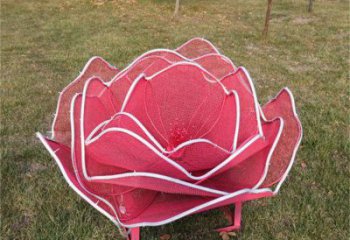 玫瑰花雕塑定做,公園雕塑,鏤空玫瑰花雕塑生產廠家