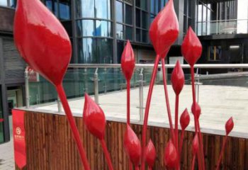 花朵雕塑展品,景觀雕塑,景觀郁金香花朵雕塑供應(yīng)