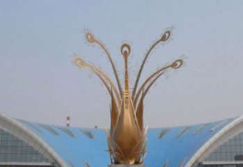 景觀花朵雕塑定制,露天雕塑,郁金香花朵雕塑展品