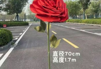 花朵月季雕塑生產,美陳雕塑,景觀月季花朵雕塑優選