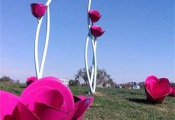 牡丹花雕塑優選，圓雕體系，牡丹花花朵雕塑選定