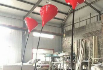 郁金香雕塑常用,景觀擺件,不銹鋼郁金香雕塑廠家